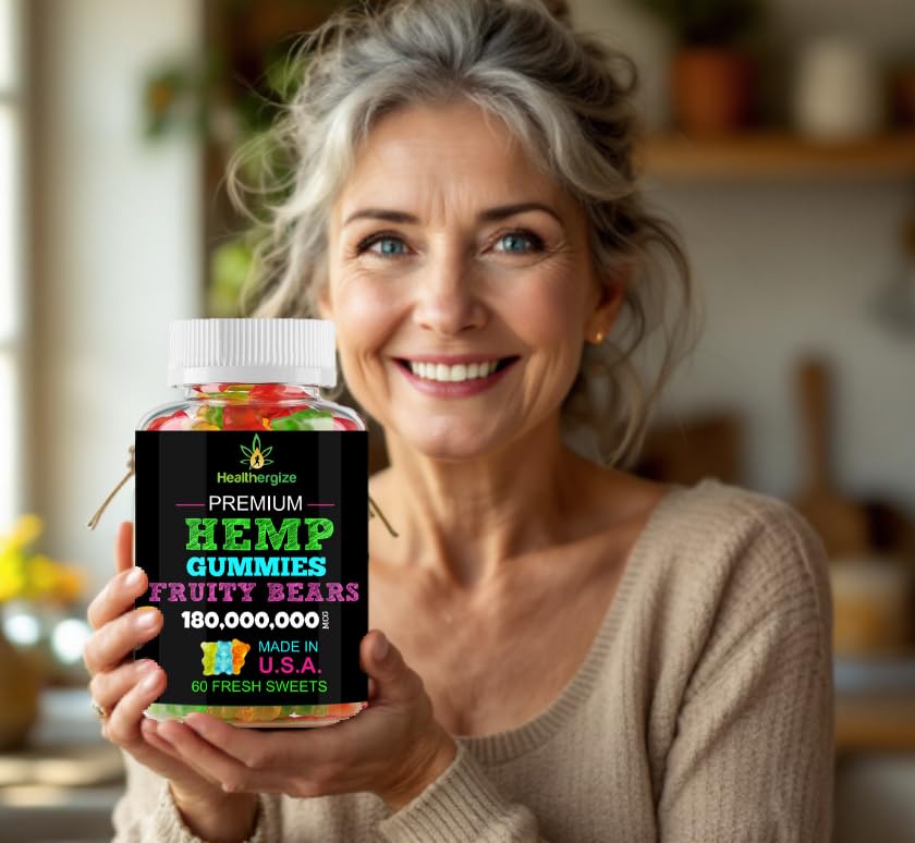 Healthergize Hemp Gummies, 120 Gummies