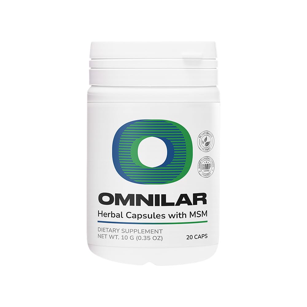 Omnilar Herbal Capsules with MSM Daily Wellness Support, Capsules, 20 Capsules