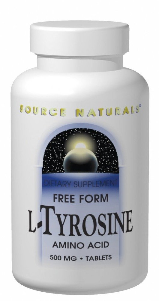 Source Naturals L-Tyrosine Free Form Powder Amino Acid Supplement, 3.53 Ounces