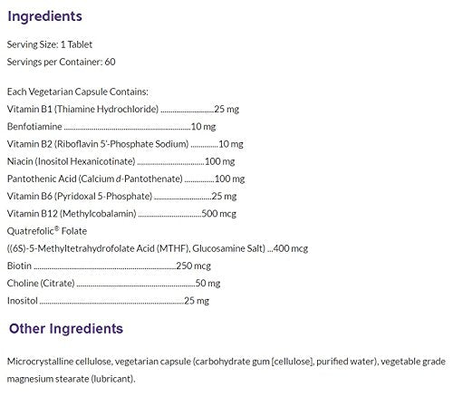 Bioclinic Naturals Active B Complex Capsule 60 Count