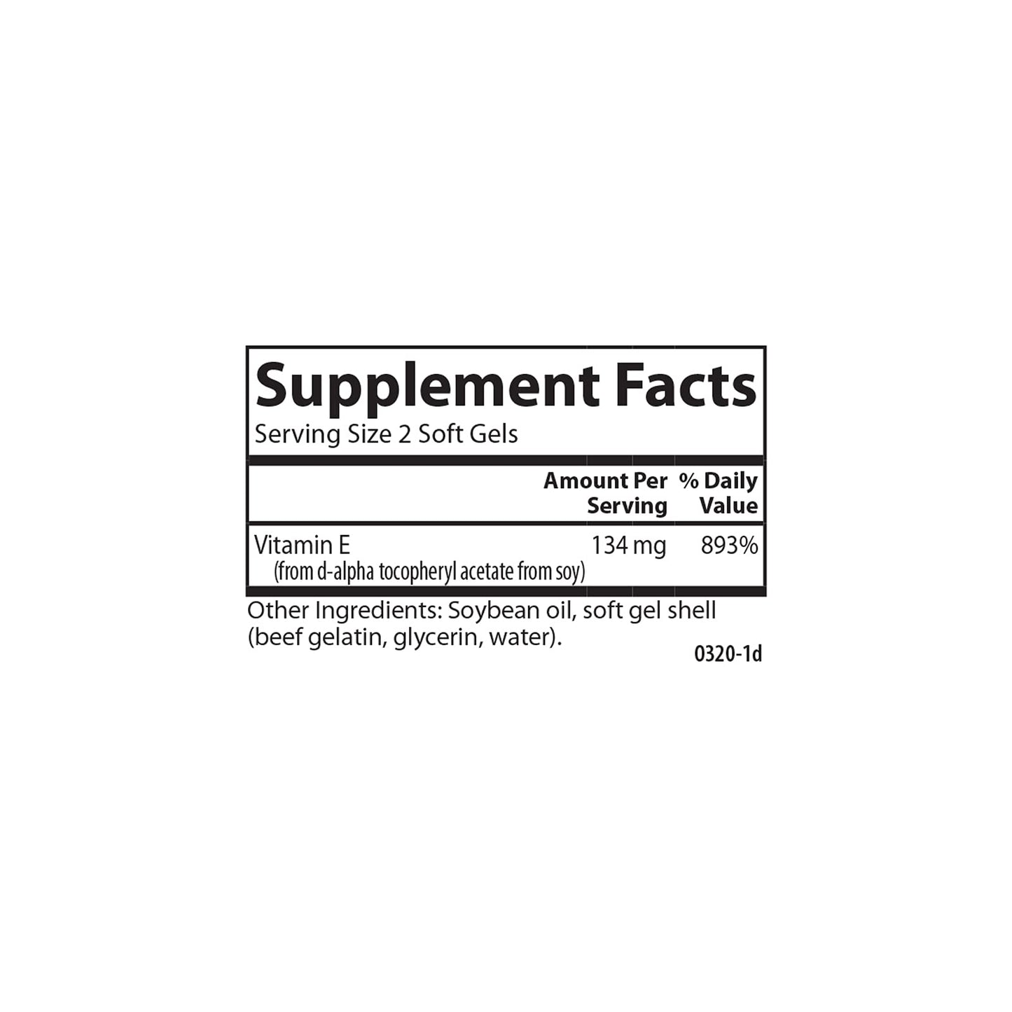Carlson E-Gems Vitamin E Softgels 200 IU (134 mg), Natural-Source Vitamin E, 90 Softgels