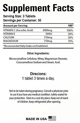 Organic Farms Vitamins Vitamin C with Vitamin E Essential Dietary Supplement, 90 Tablets