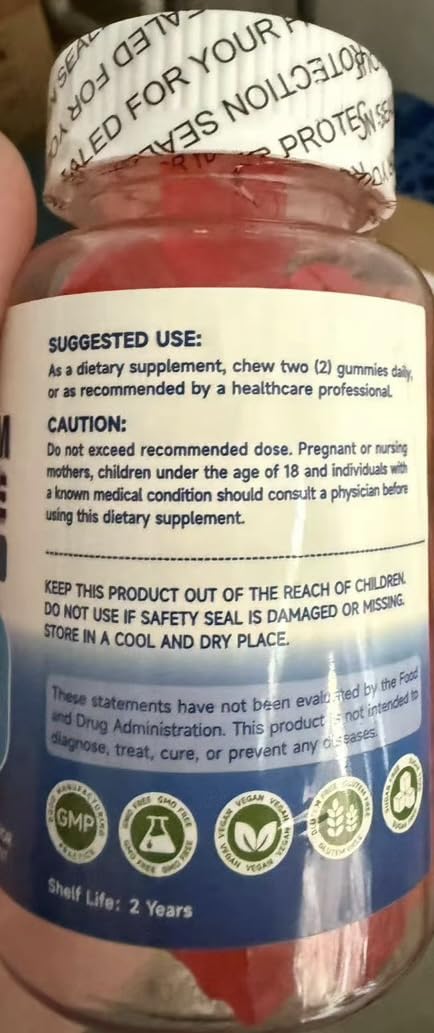 MINDBEAR LABS Magnesium Threonate Gummies, 1000mg, 60 Count