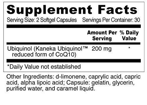 Wellness Resources CoQ10 Ubiquinol Softgels (100mg) 60 Count