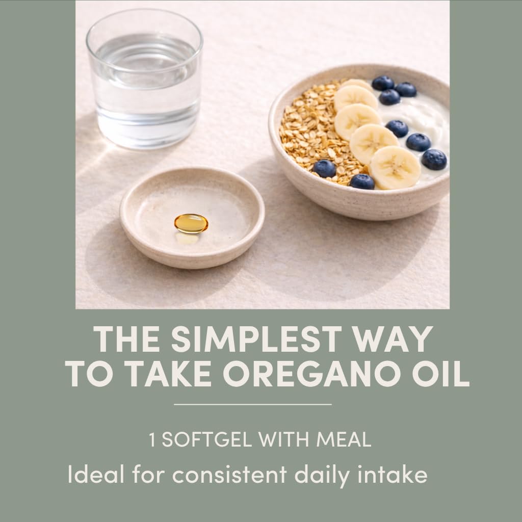 AROMAVITA Wild Oregano Oil Softgels, 60 Softgels