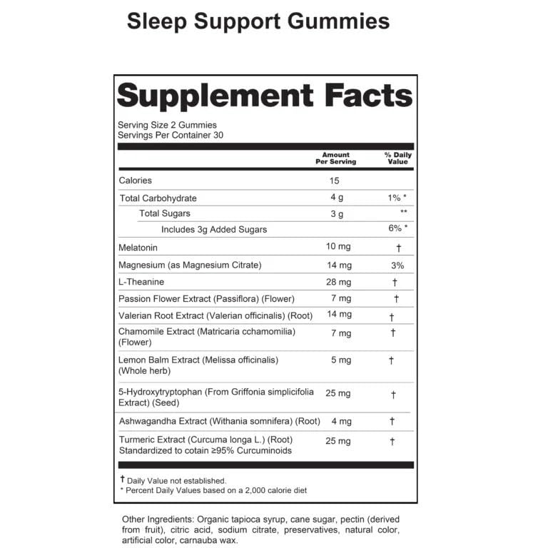 VITA JKORE Sleep Well Melatonin 10mg Gummies, 60 Count
