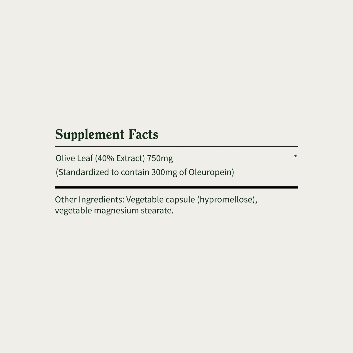 Snap Supplements Olive Leaf Extract with Oleuropein 60 Capsules