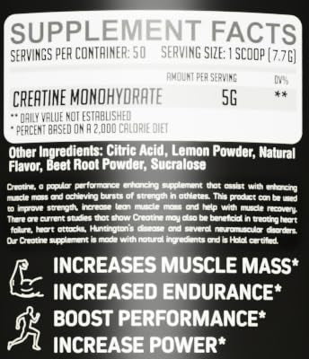 GMU SPORT Creatine Monohydrate Powder 13.6