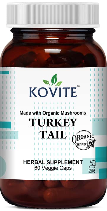 Kovite Turkey Tail Certified Organic Vegetable Capsules, 60