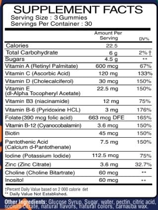 VitaVita Nutritions Adult Multivitamin Gummies 90 Count