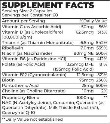 Restorio Metabolic Health Support - Liver & Inflammation Support - Hangover Prevention - Exercise Recovery, 120 Capsules