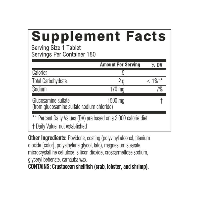 Swisse Glucosamine Sulfate Joint Support 180 Tablets