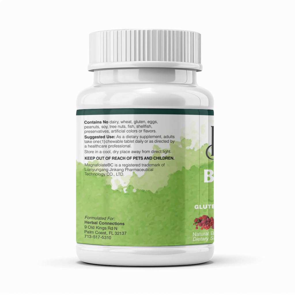 Herbal Connections Coenzymated B-12 + Folate + B-6 Sublingual Lozenges, 60 Count