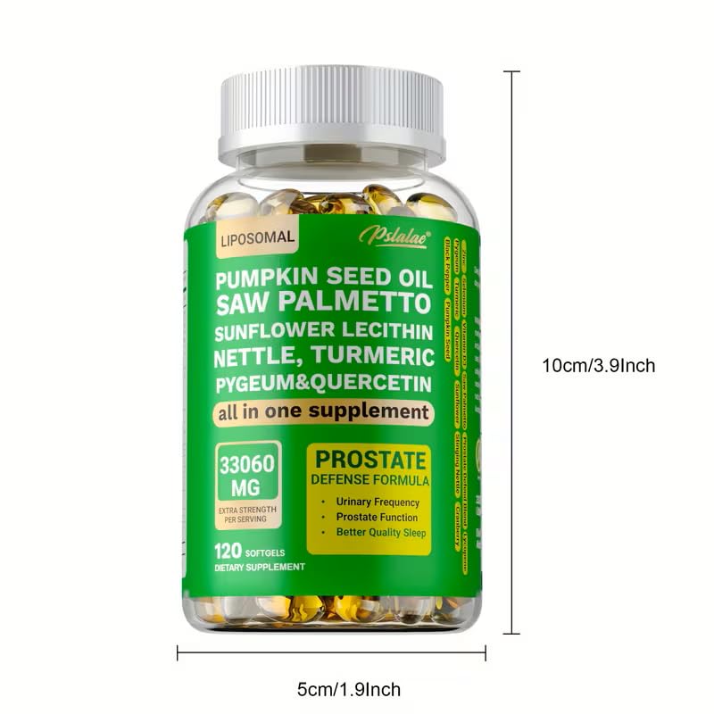 Generic Pumpkin Seed Oil and Saw Palmetto Softgel 120 Count