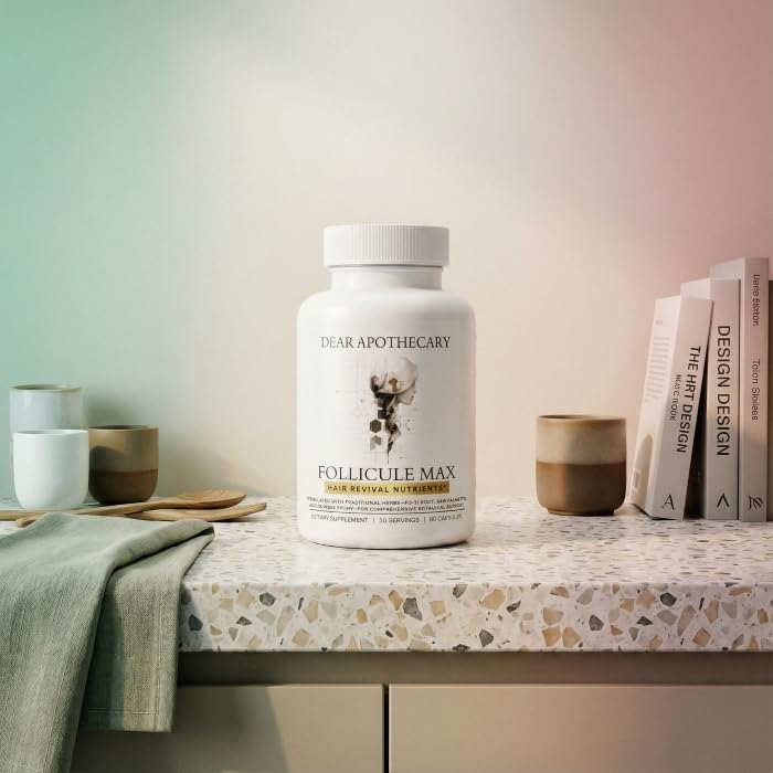 Dear Apothecary Follicle Max Hair Growth Supplement for Men & Women, 60 Capsules
