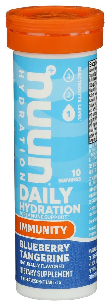 Nuun Immunity Blueberry Tangerine Tablets, 10 Count