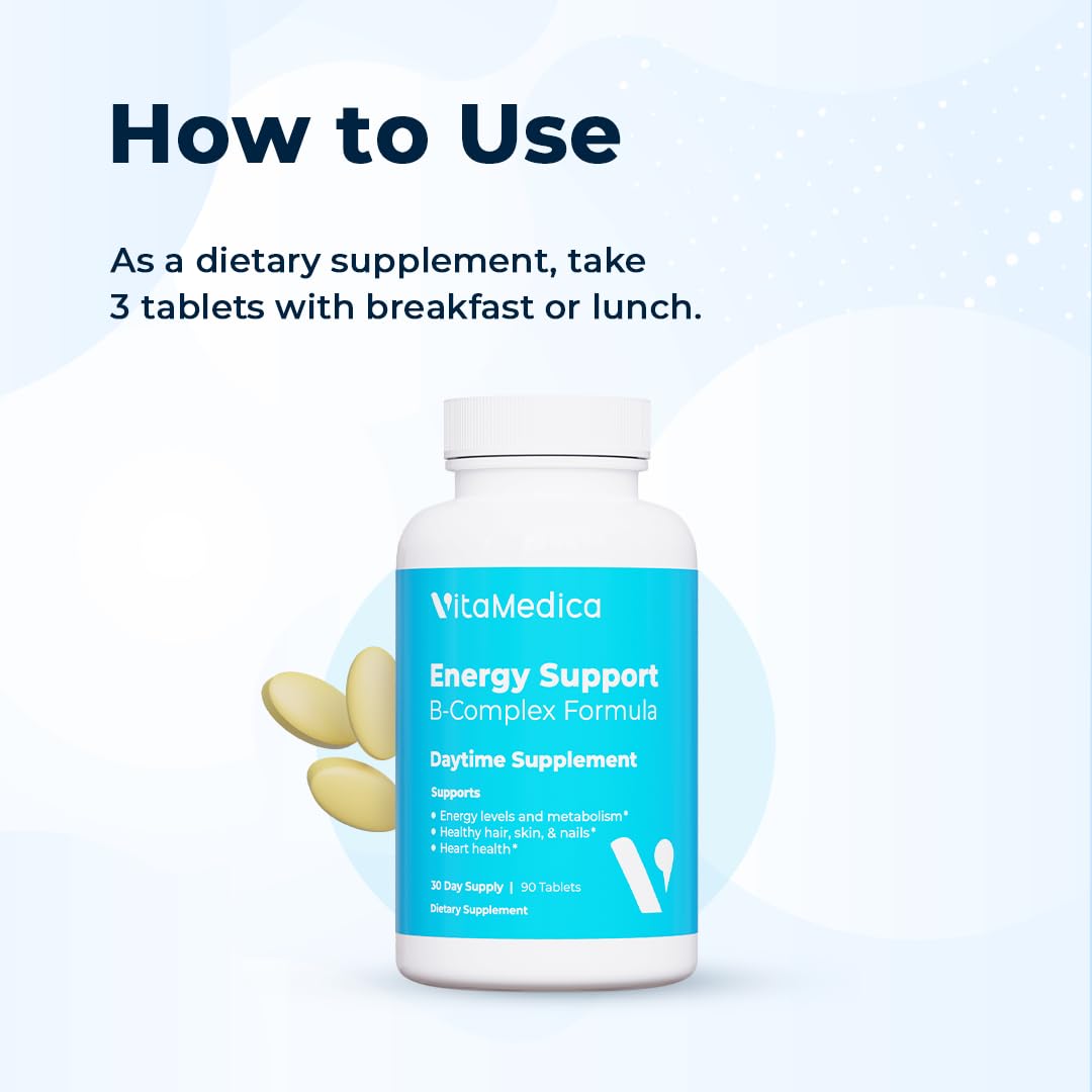 VitaMedica Energy Support Multivitamin w/B Complex Tablets, 90 Count