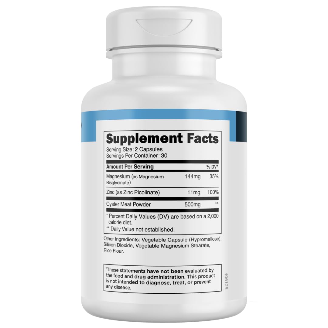 Transparent Labs ZMO Muscle Builder for Men & Women with Zinc, Magnesium Glycinate, & Oyster Powder for Muscle Recovery Capsule 60 Count
