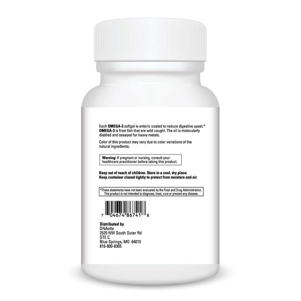 DNAVITE Omega-3 Fish Oil Supplement 90 Softgels
