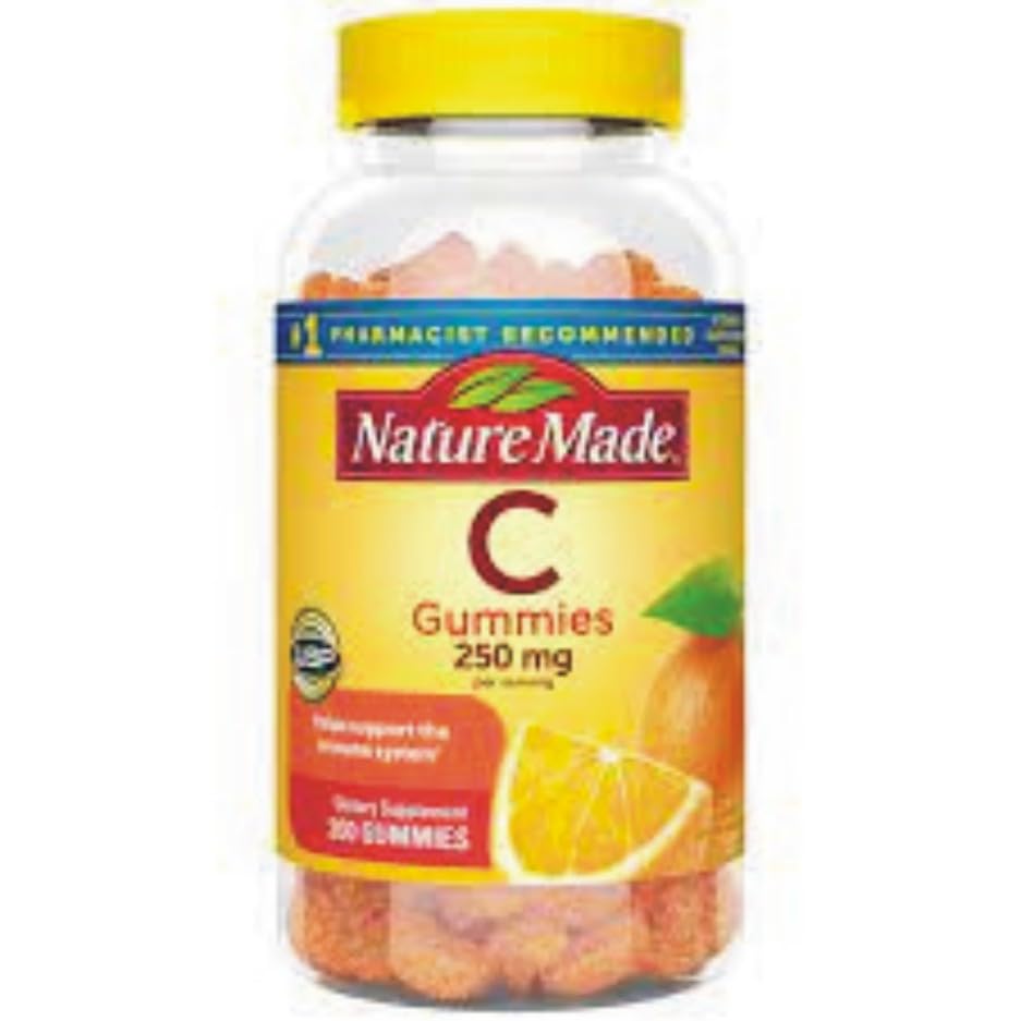 Nature Made Vitamin C Adult Gummies Dietary Supplement, 200 Count