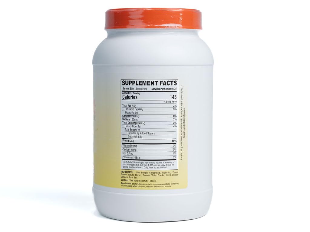 Pristein Vegan Protein Powder Peanut Butter Banana Flavor, 500