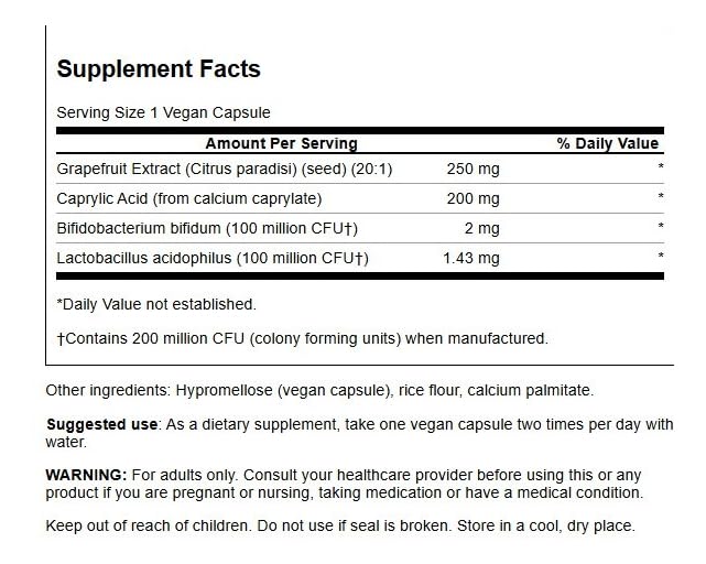 Swanson Yeast Defense Essentials 200 Million CFU 120 Capsules
