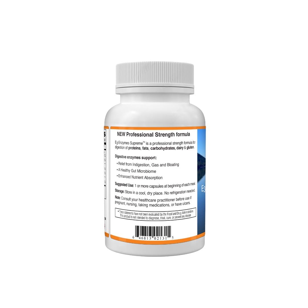 E3LIVE E3 Enzymes Capsule 90 Count