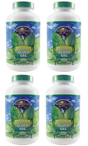 Youngevity Ultimate Gluco-Gel Glucosamine Sulfate 500mg Joint Support Capsules, 240 Count