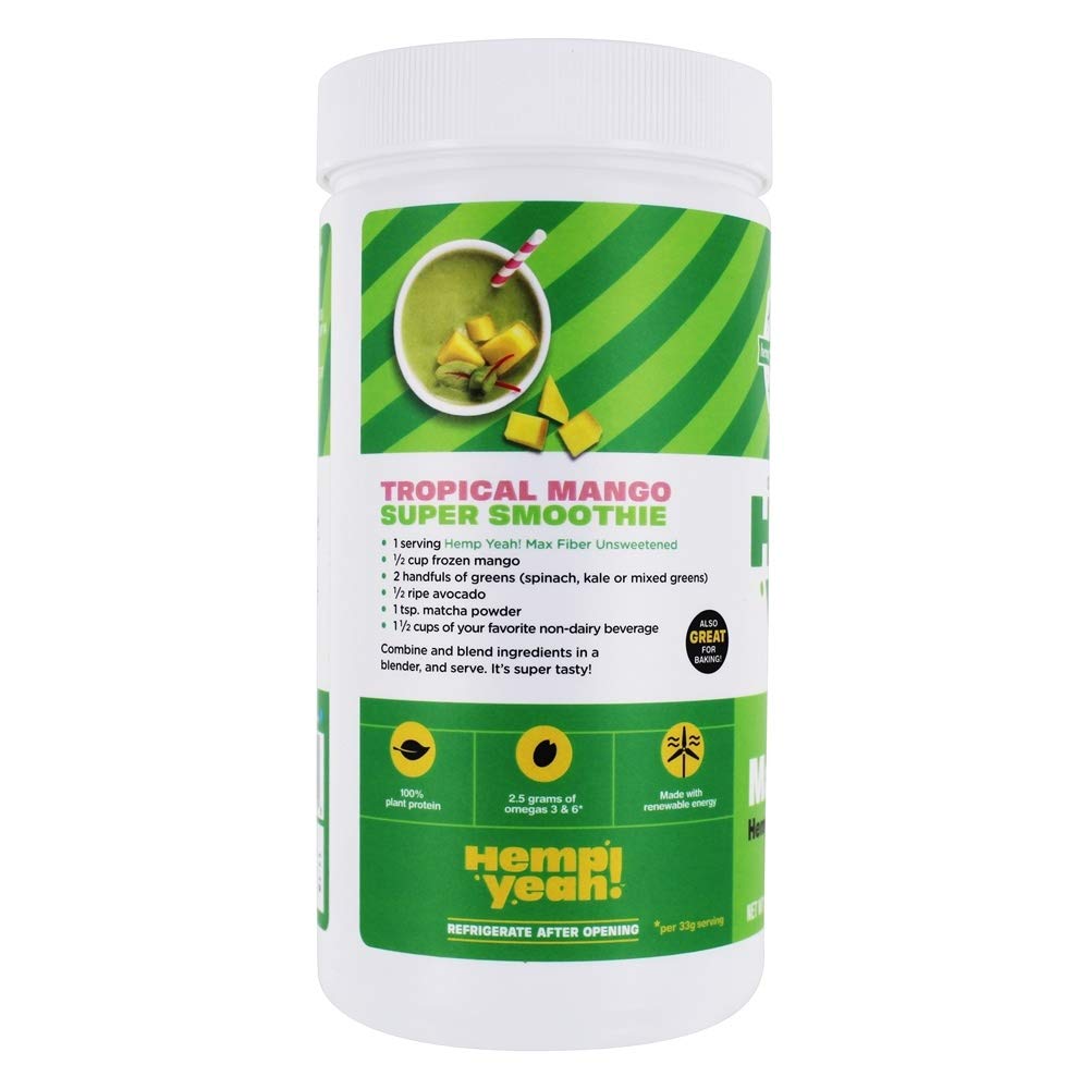 Manitoba Harvest Hemp Protein Powder Pro Fiber Organic, 3 Pound, 48 Servings
