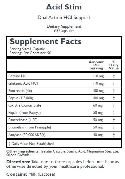 Next to Nature, Inc Acid Stim Capsule 90 Count