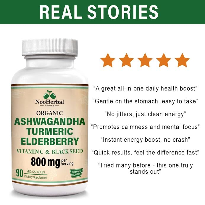 NooHerbal Nature Ashwagandha 800mg Capsule, 90 Capsules