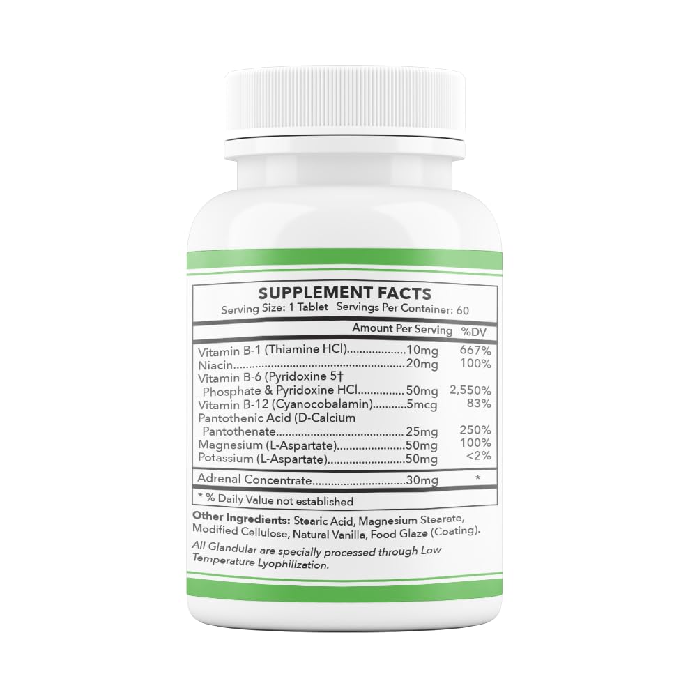 Barge Nutrition & Supply UB-6 for Neuropathy, Stress Response, and Energy Production Tablet, 1 Count