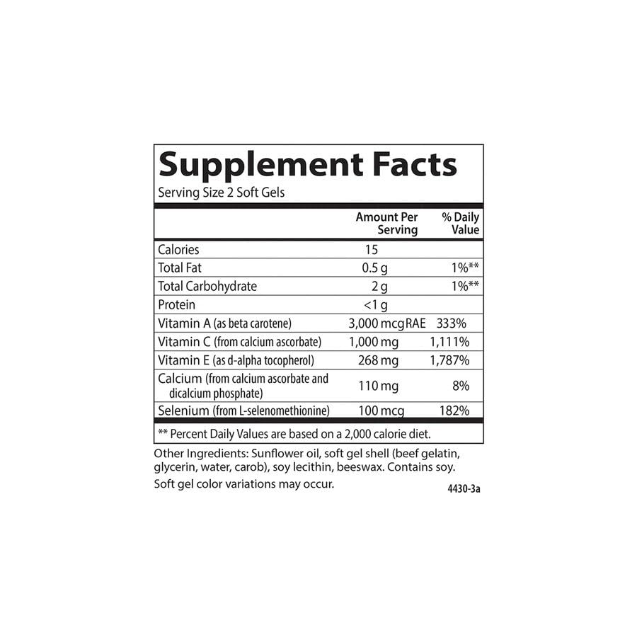 Carlson Aces Antioxidant Formula Softgels 90