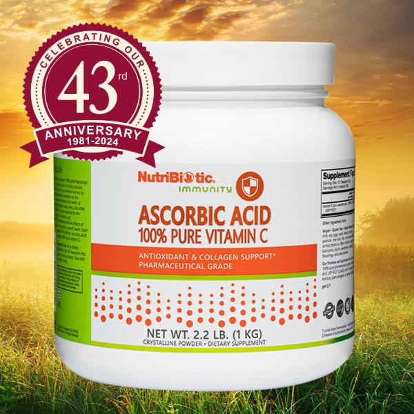 NutriBiotic Ascorbic Acid Vitamin C Powder, 35.2 oz