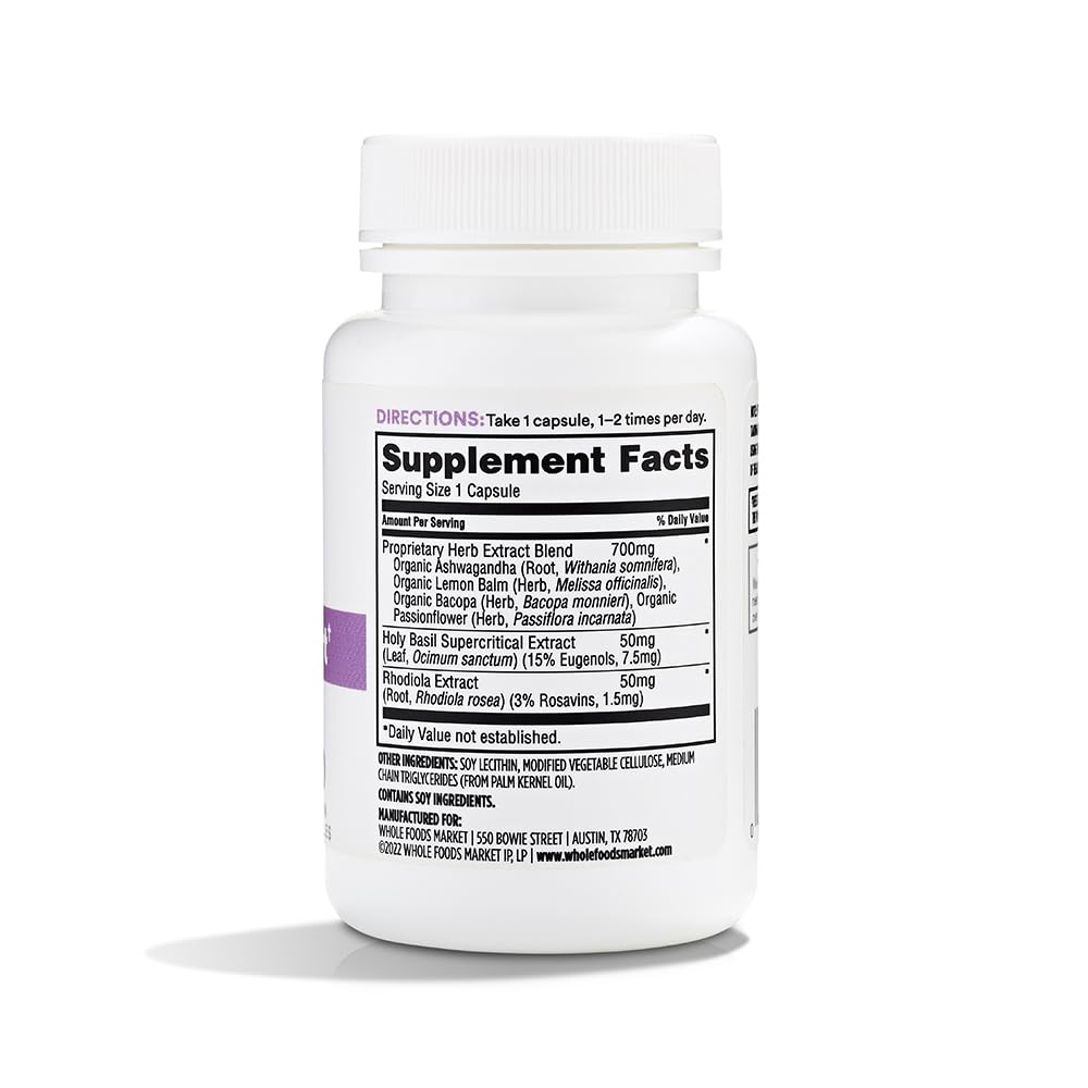 365 by Whole Foods Market Stress Support Capsules, 60 Count