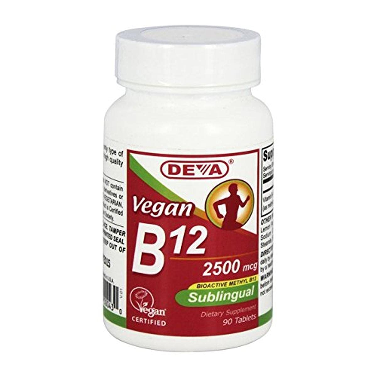 DEVA Vegan Vitamin B12 Tablet, 90 Count