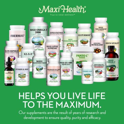 Maxi Health Maxi-C 500 Vitamin C Supplement Tablet, 250 Tablets