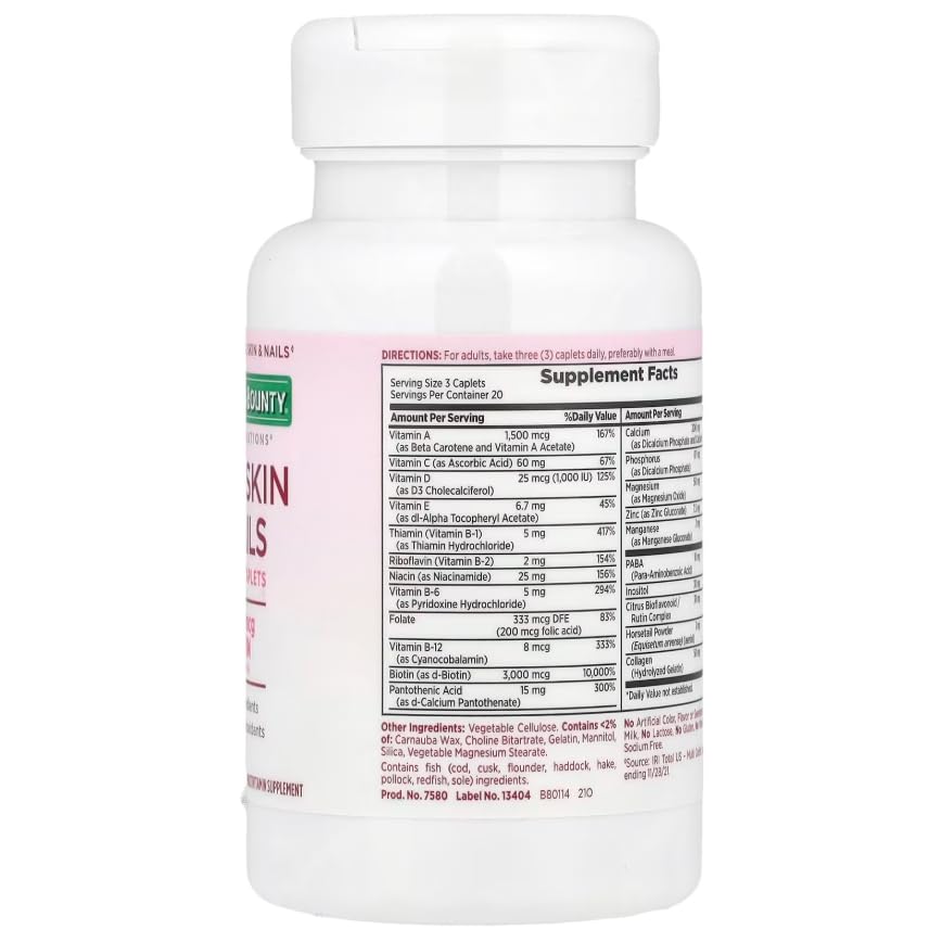 Nature's Bounty Hair, Skin and Nails Caplets 360