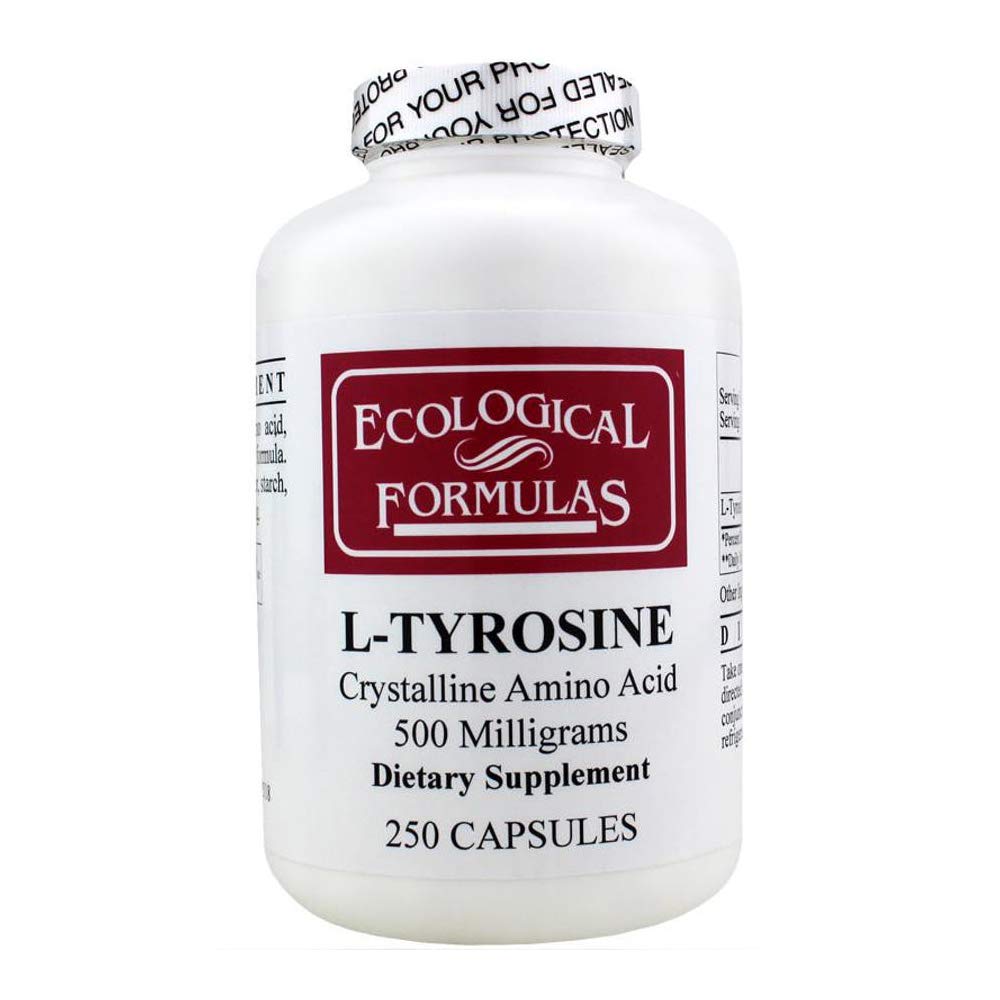 Ecological Formulas L-Tyrosine Crystalline Amino Acid 500 mg Capsule 250 Count