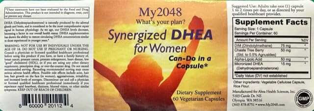 My2048 DHEA for Women Capsules, 60 Count