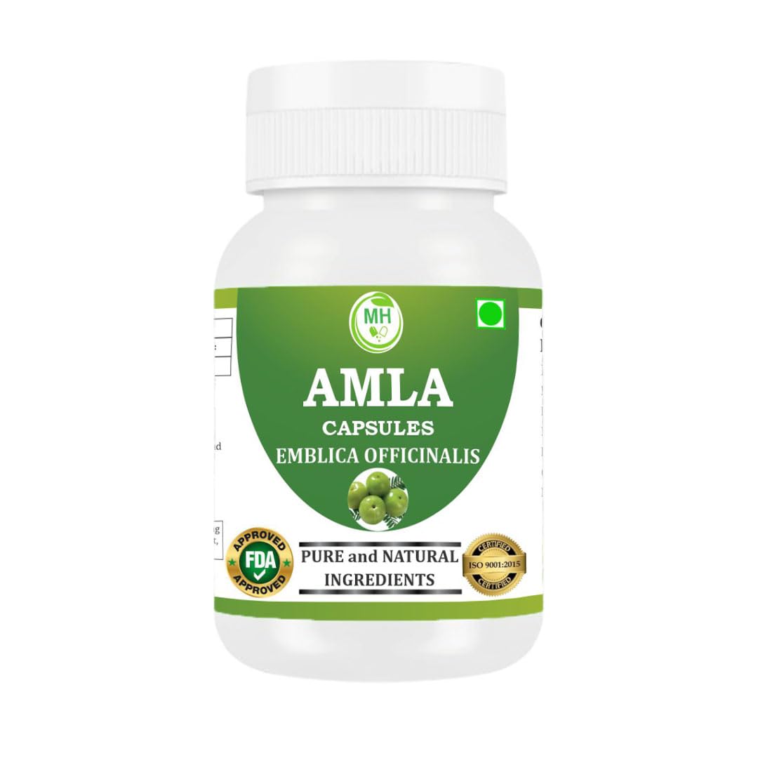 Morsan Healthcare Amla Capsules 500mg – Organic Indian Gooseberry Extract, 60 Count