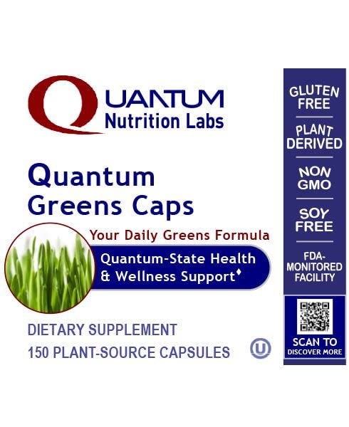 Quantum Nutrition Greens Capsules - 150 Capsules