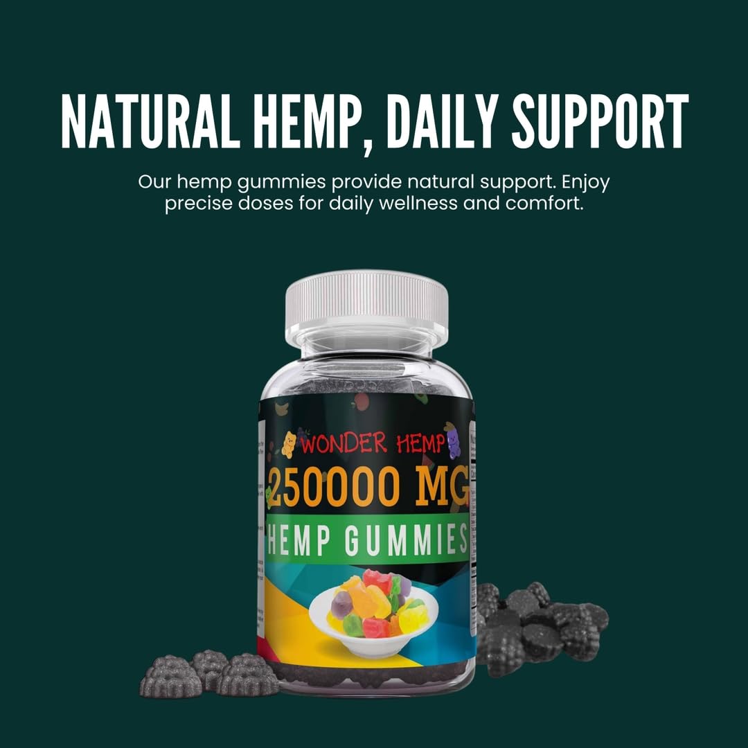 The CBD Project Organic Hemp Gummies Neuropathy Nerve Support Supplement Gummy 50 Count