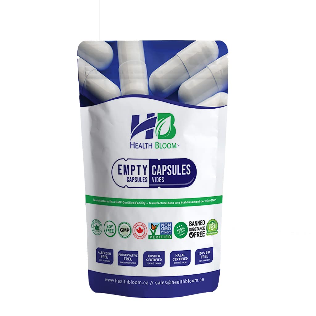Health Bloom Inc. Empty HPMC Delayed Release Capsules, 100 Count
