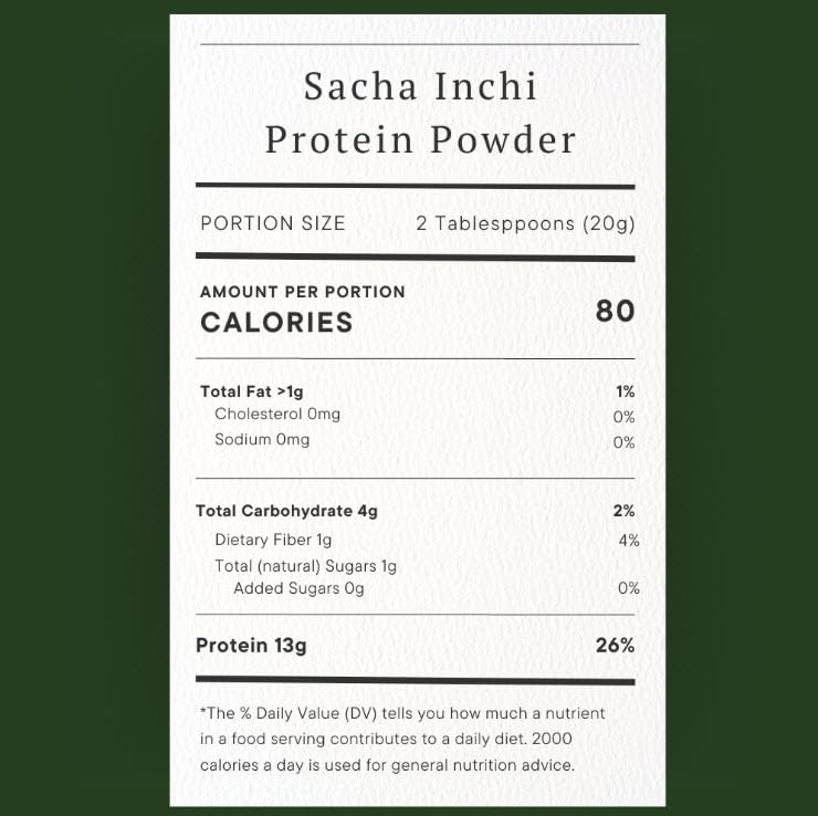 Omegoodness Sacha Inchi Protein Powder, 32 Servings, 2 lb Bag