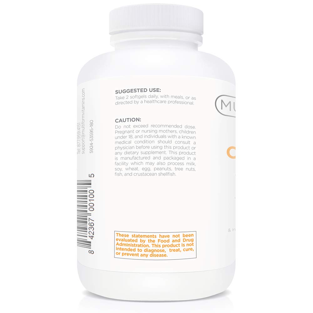 Multiform Omega 3 Fish Oil Capsule 180 Count