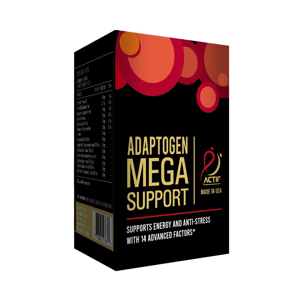 ACTIF Adaptogen Mega Support with 14 Advanced Factors Capsule, 1 Count