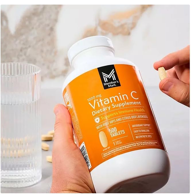 Member's Mark Vitamin C Plus Citrus Bioflavonoids & Rose Hips Tablets, 500 Tablets