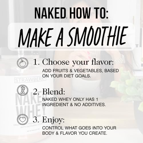 NAKED Vanilla Whey Protein Powder 80 Servings