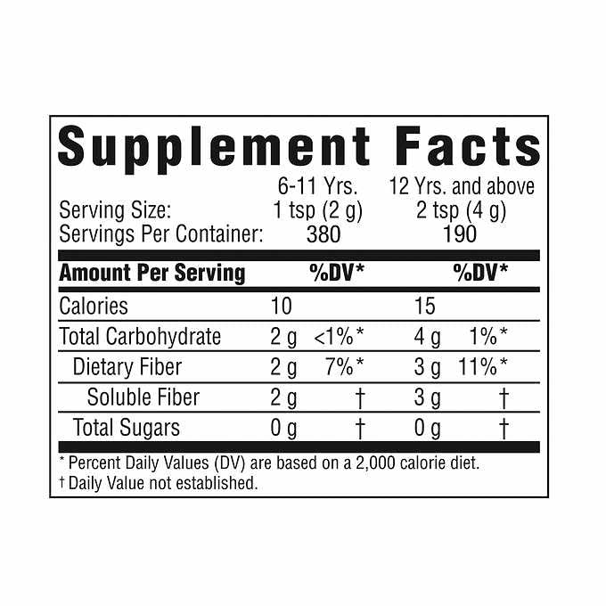 Benefiber Fiber Supplement Powder 25.5 oz Sugar Free Grit Free